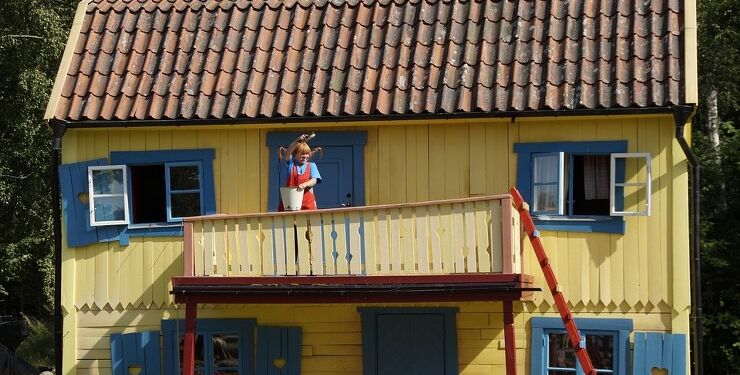 Pippi Langstrømpe i Villa Villakulla. Foto: Pixabay.