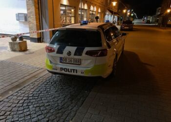 Røveriet i Sindal. Foto: Presse-fotos.dk.