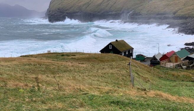 Bygden Gjógv på Færøerne. Foto (arkiv): Niels Skipper.