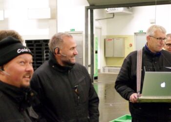 Direktør Finn Møller ses her ved Hirtshals Fiskeauktion. Foto: Arkiv.