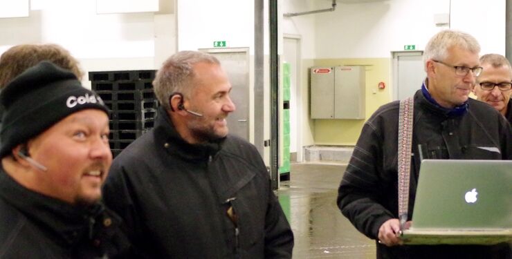 Direktør Finn Møller ses her ved Hirtshals Fiskeauktion. Foto: Arkiv.