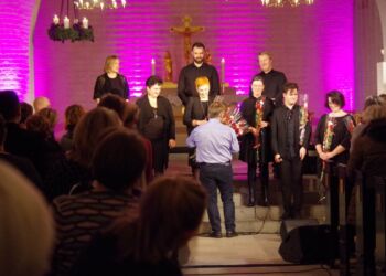 Gunnertoft Gospel Singers i Hirtshals Kirke. Foto: Arkiv.