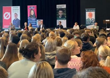 Vælgermøde på Hjørring Gymnasium. Foto: Arkiv.
