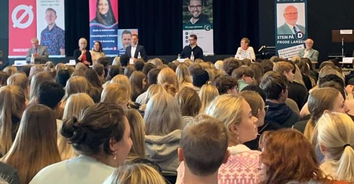 Vælgermøde på Hjørring Gymnasium. Foto: Arkiv.