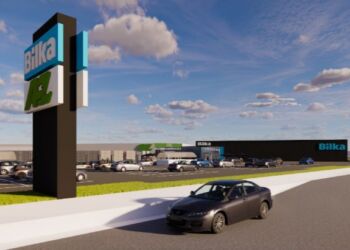 Bilka Food ønskes opført ved siden af A-Z i erhvervsområdet øst for Ringvejen.
Kilde: Arkitema.