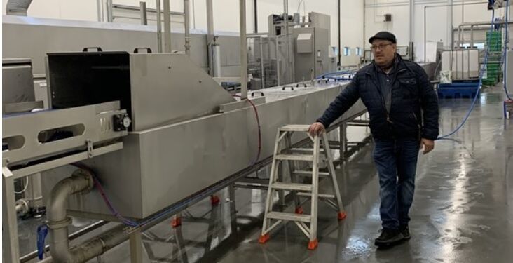 Fisker Jan Woller i kassevaskeriet på Hirtshals Havn. Foto (arkiv): FiskeriTidende.