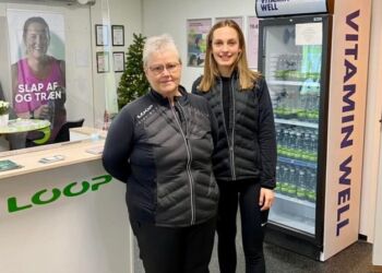 Anne Mette Larsen til venstre har sidste år afløst Mette hos som centerleder hos LOOP Fitness i Hirtshals. Foto: Arkiv.