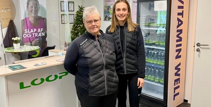 Anne Mette Larsen til venstre har sidste år afløst Mette hos som centerleder hos LOOP Fitness i Hirtshals. Foto: Arkiv.