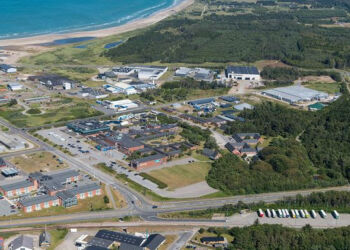 Nordsøen Forskerpark ved Nordsøen Oceanarium ud mod krydset ved Aalborgvej og Willemoesvej. Foto: Arkiv.
