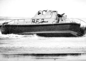 Den forulykkede redningsbåd RF2. Foto: Arkiv.