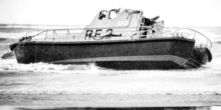 Den forulykkede redningsbåd RF2. Foto: Arkiv.
