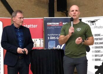 Peter Qvortrup Geisling og Per Møller fra styregruppen i Idrætscenter Vendsyssel. Foto: Arkiv.