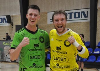 Matchvindere for Elitesport Vendsyssel: Thomas Steffensen (til venstre) og Marcus Raakjær. Foto: Erik Torp.