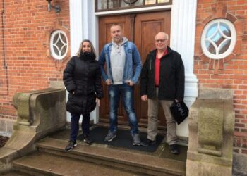 Rikke Ejsenhardt tog godt imod Allan Andersen og Brian Rasmussen.