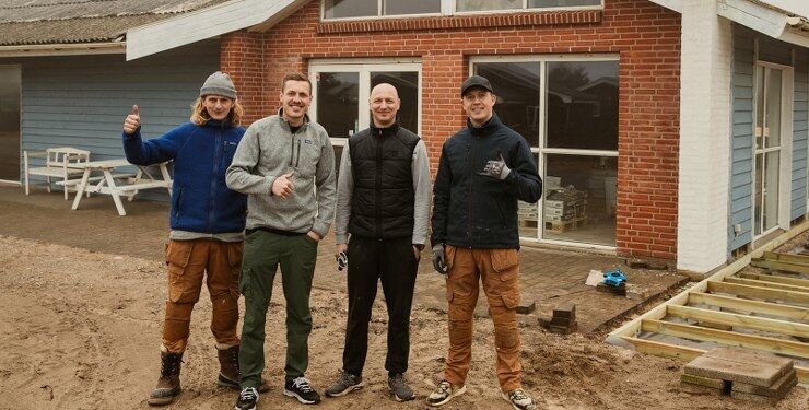 Jonas Brix, Nicolaj Klitgaard, Kasper Poulsen og Kasper Brix. Foto: Mikkel Hyldgaard.