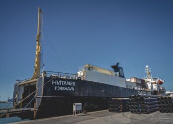 Smyril Lines fragtskib Hvítanes. Foto: Jens Kranen.