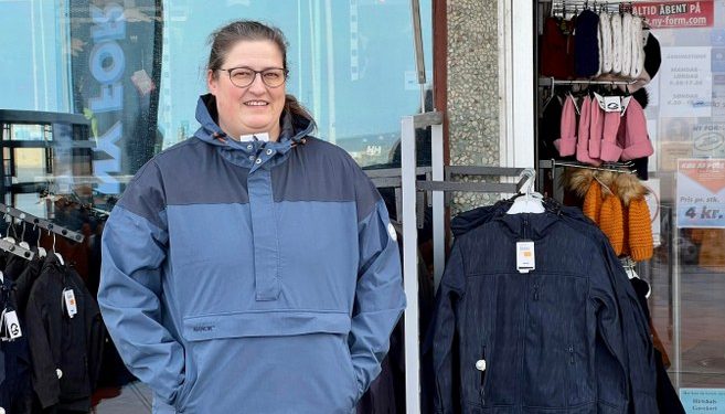 Else hos Ny Form i overfor Den Grønne Plads glæder sig til arrangementet i Hirtshals. Foto (arkiv): Niels Skipper.