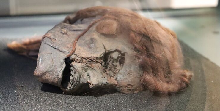 Stidsholtkvinden er udlånt fra Nationalmuseet. Foto: VHM.