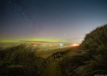 Nat ved Husmoderstranden i Hirtshals. Foto: Arturs Pirazkov.