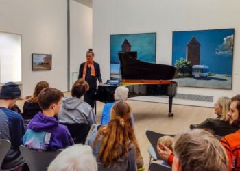 Koncert på Vendsyssel Kunstmuseum. Foto (arkiv): Elling.