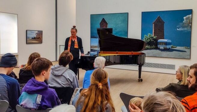 Koncert på Vendsyssel Kunstmuseum. Foto (arkiv): Elling.