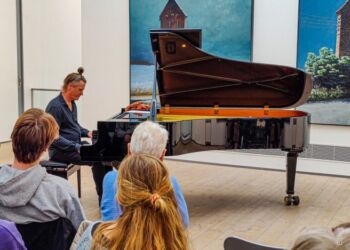 Koncert på Vendsyssel Kunstmuseum. Foto (arkiv): Elling.