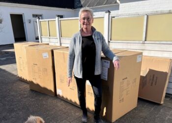 Dorthe Schaltz har allerede købt inventar til Café Bawærk. Foto: Niels Skipper.