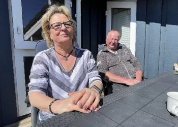 Tyske Petra og Michael Wiesner er lige nu i Løkken og holder ferie. De er kommet til Nordjylland gennem 25 år. Foto: Bruno Stagsted.