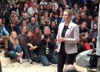 Mette Frederiksen (S) ved Naturmødet i 2019. Foto (arkiv): Jens Kranen.