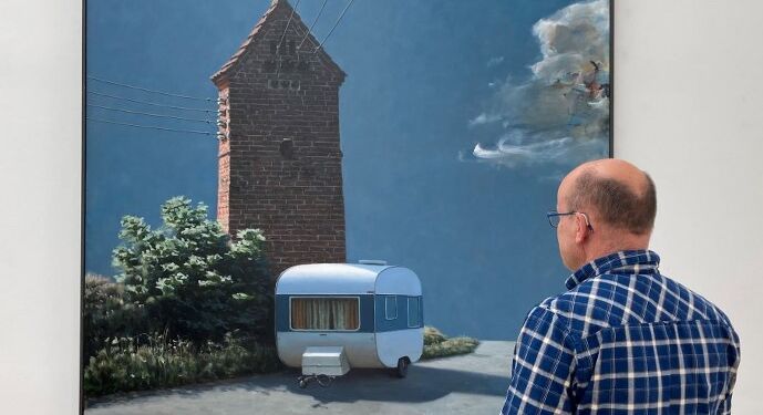 Maleri af Poul Anker Bech. Foto: VKM.