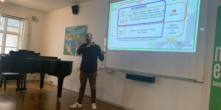 Oplægsholder Jacob Bjelskov Jørgensen, fra Nyt Europa.