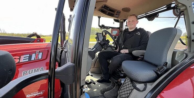 Steffen Andersen er selvstændig landmand på andet år.
Foto: Ib William Christensen / TV2 Nord.