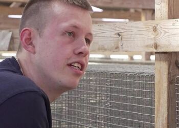 Minkavler Martin Korsbæk. Foto: TV2 Nord.