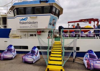 Fiskeriskolens skib Athene ved Naturmødet i 2022.