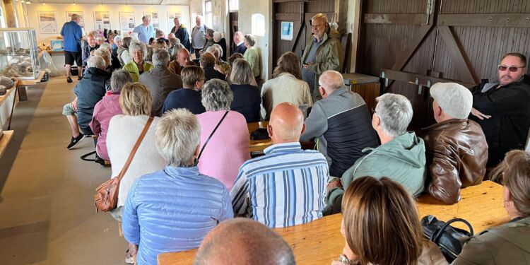 Torben Vandsted ved Fyrmødet søndag i Madpakkehuset ved Hirtshals Fyr.