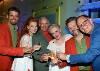 Tomas Ambt Kofod, Rikke Bucht Bendtsen, Preben Kristensen, Trine Gadeberg, Kasper Le Fevre og Henrik Baloo Andersen. Foto: Axel Søgaard.