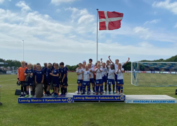 Sejrsrus hos spillerne fra Team Horne Hirtshals.