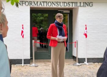 Direktør Anne Dorthe Holm ved museets afdeling i Mosbjerg. Foto: Arkiv.