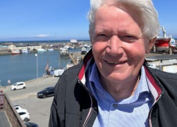 Bo Geertsen ved Trappen ovenfor Sydvestkajen i Hirtshals.