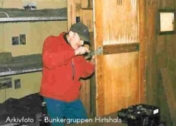 Formand Flemming Hammer i sine yngre dage ved Bunkergruppen Hirtshals.