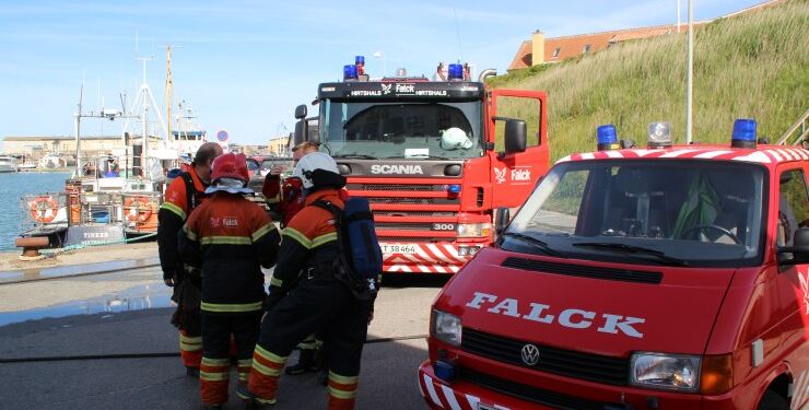 Falck på Hirtshals Havn. Foto: Arkiv.