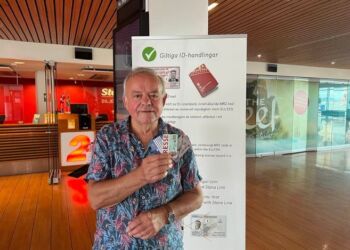 Hasse Boe havde masser af legitimation, men ikke nok til Stena Line. Foto: Privat.