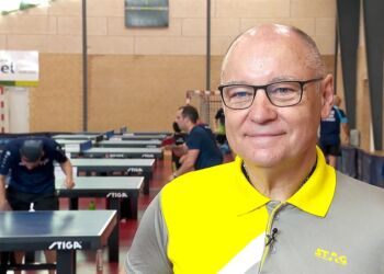 Lars Rokkjær har været med til at arrangere bordtennislejren i 15 år.
Foto: TV2 Nord.