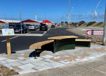 Udsigtsstiens såkaldte fixpunkt overfor Nordsøen Oceanarium og Forskerpark. Foto: John Kongerslev.