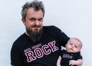 Michael med junior Bjørn Vajhøj.