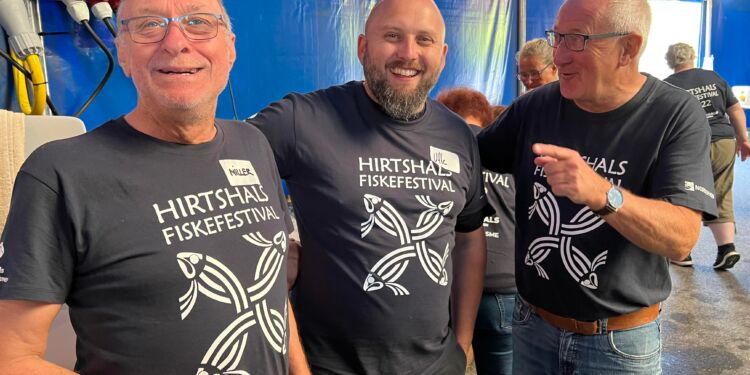 Højt humør ved Hirtshals Fiskefestival i 2022. Det bliver der med garanti også i 2023 Foto: Arkiv.