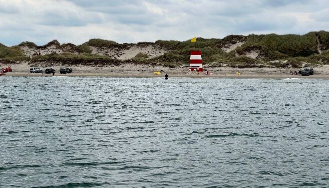 Livreddertårn ved Tversted Strand. Foto: Niels Skipper.