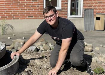Janus Bergmann Kellin er ny elev på fagskolen.
Foto: Christian Henriksen / TV2 Nord.