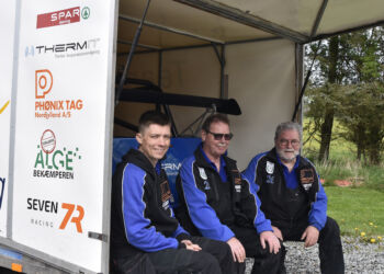 Team Lindgren er fra venstre Steffen, Ivan og Per.
