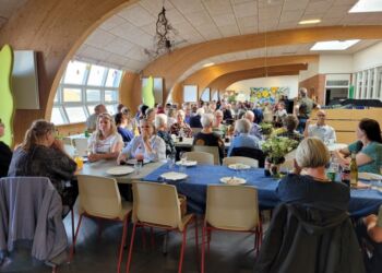 Spisning i Taggården på Bindslev Skole.